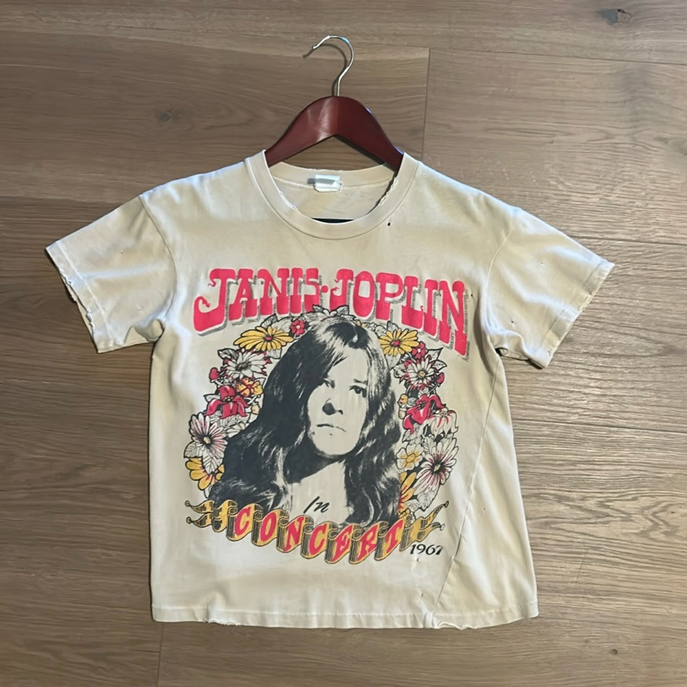 Madeworn Janis Joplin crop T